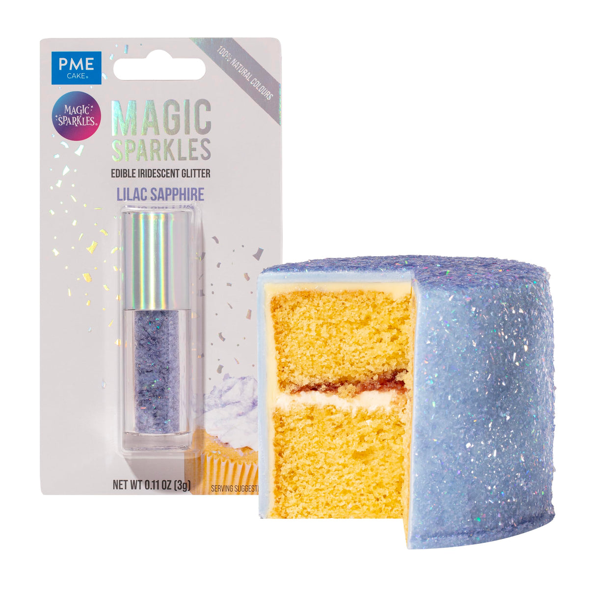 PME Magic Sparkles Edible Glitter - Lilac Sapphire, 3g 9