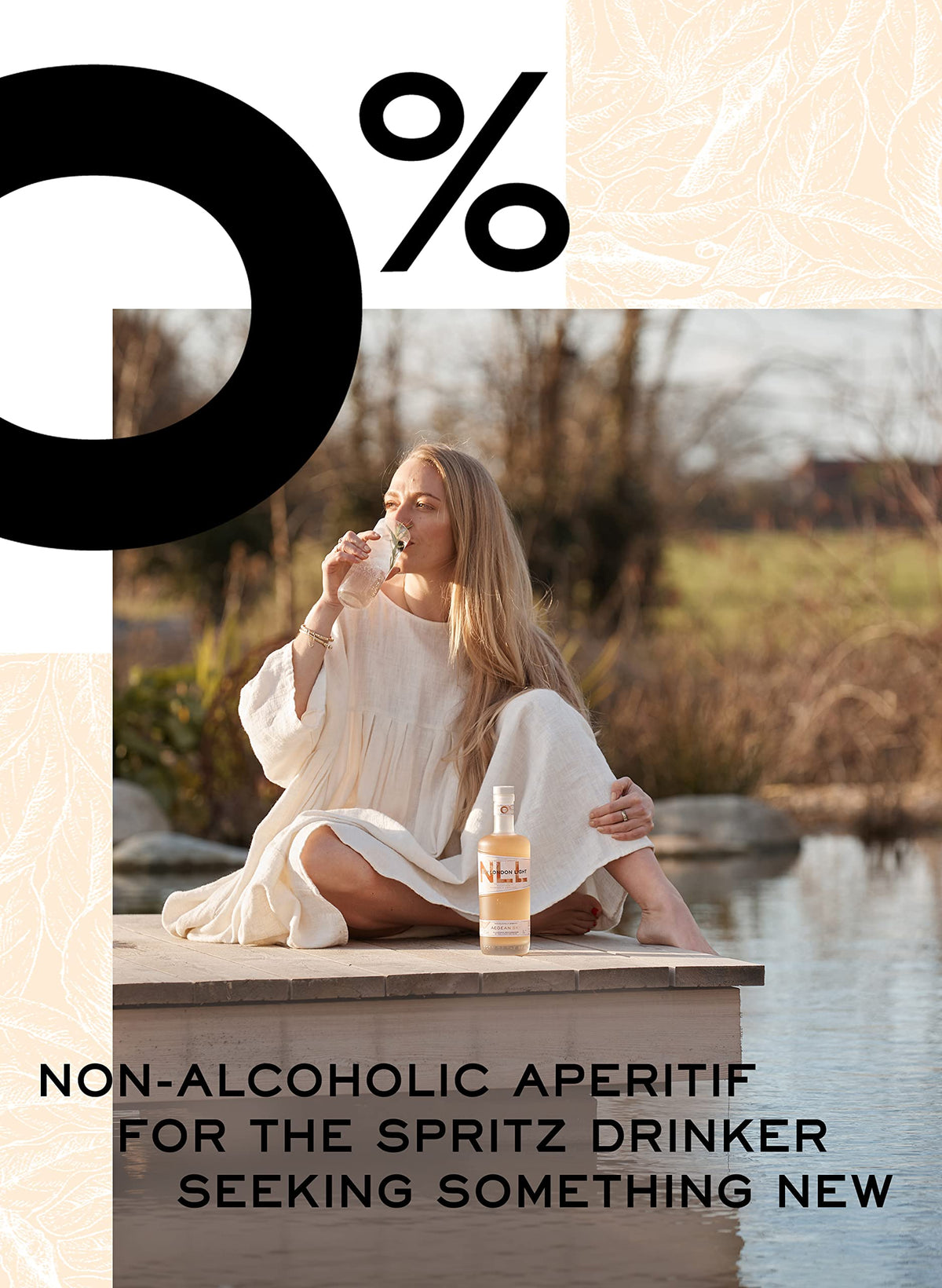 New London Light Aegean Sky Non-Alcoholic Aperitif - 70cl 3