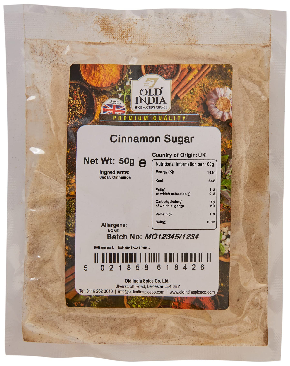 Old India Cinnamon Sugar - 50g 1