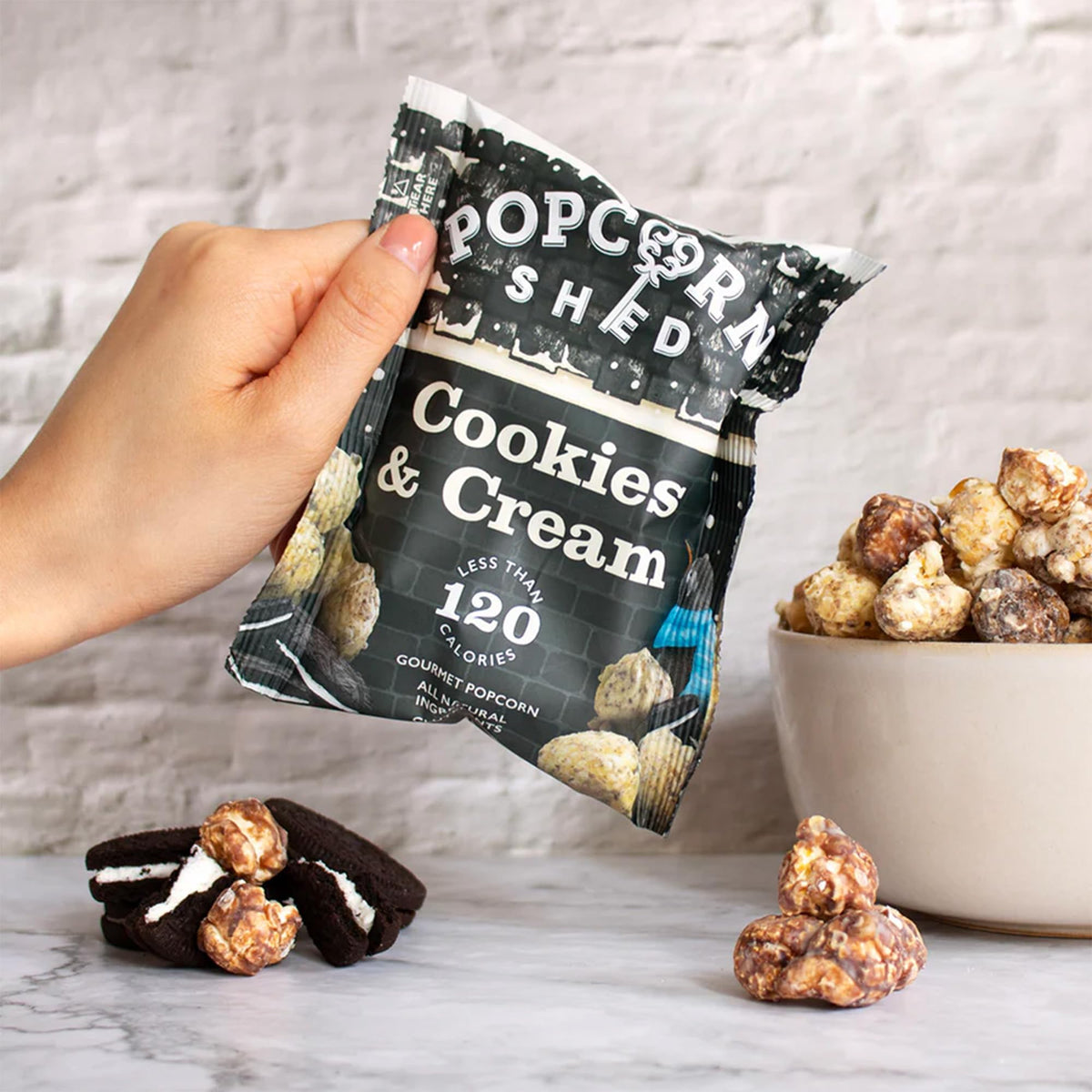 Popcorn Shed Cookies & Cream Gourmet Popcorn - Gluten Free, 24g 6