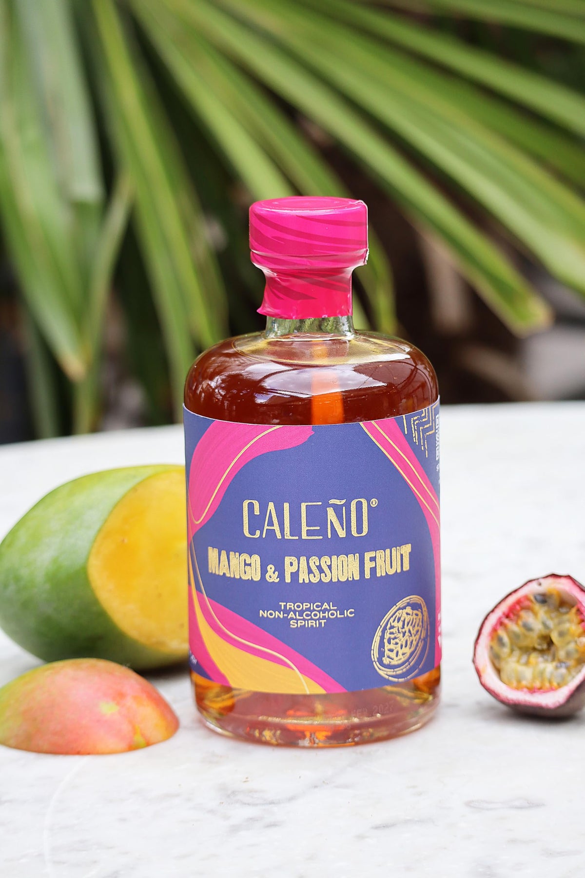 CALEÑO Mango & Passionfruit Tropical Alcohol Free Rum 50cl | Sugar Free | Vegan | Gluten Free