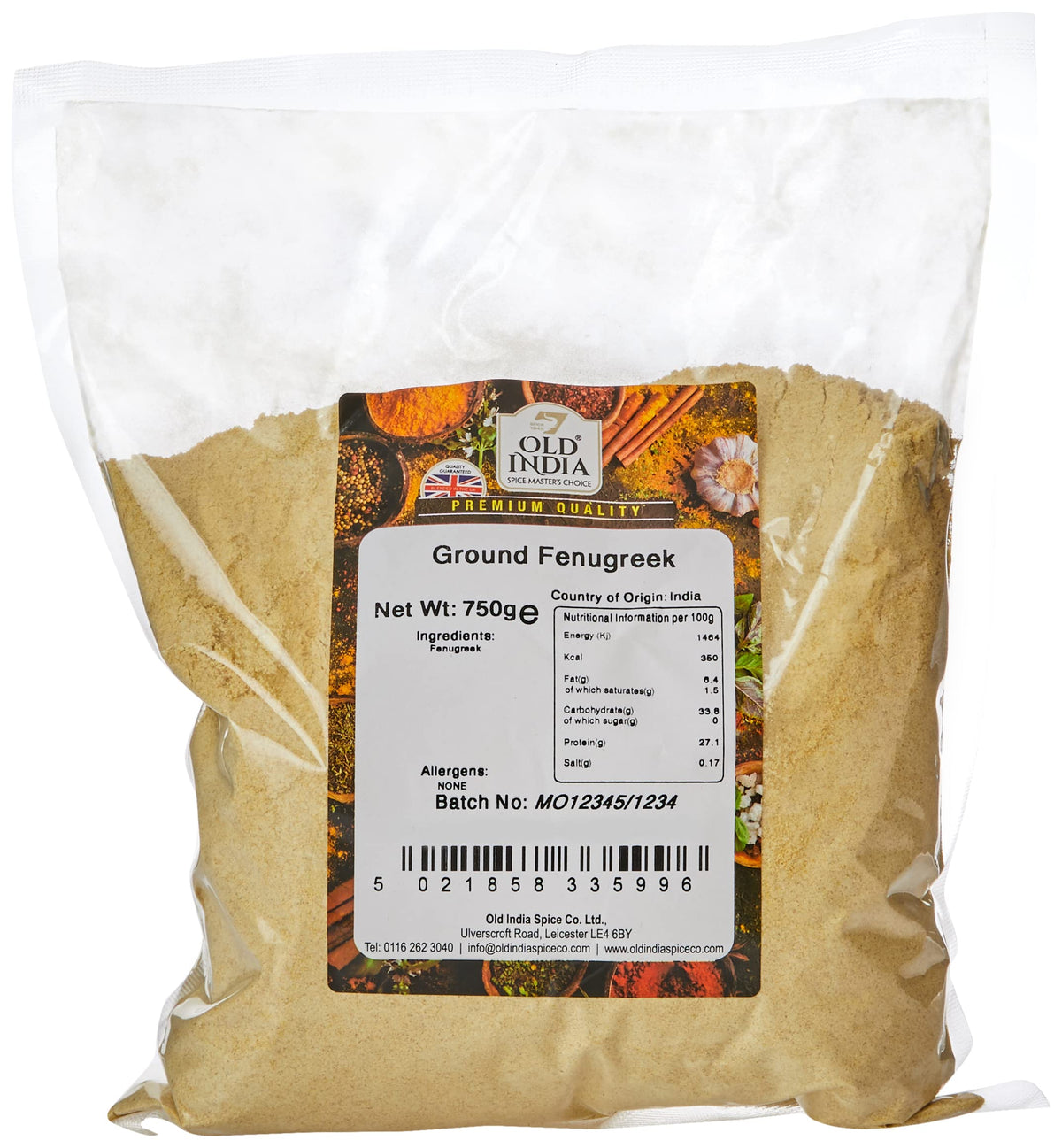 Old India Ground Fenugreek - 100% Natural | 750g 1