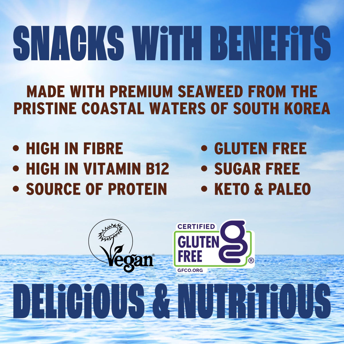 Morish Crispy Shiitake Seaweed Snacks - 20 Pack, 21 Calories Each 8