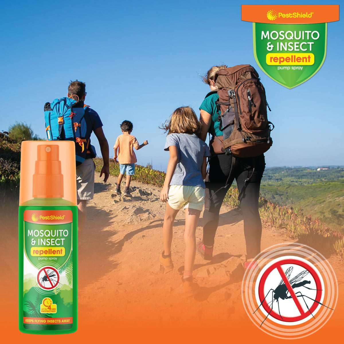 Pestshield Mosquito & Insect Repellent Pump Spray - Up to 4 Hours Protection | 120ml | Eucalyptus Scent 3