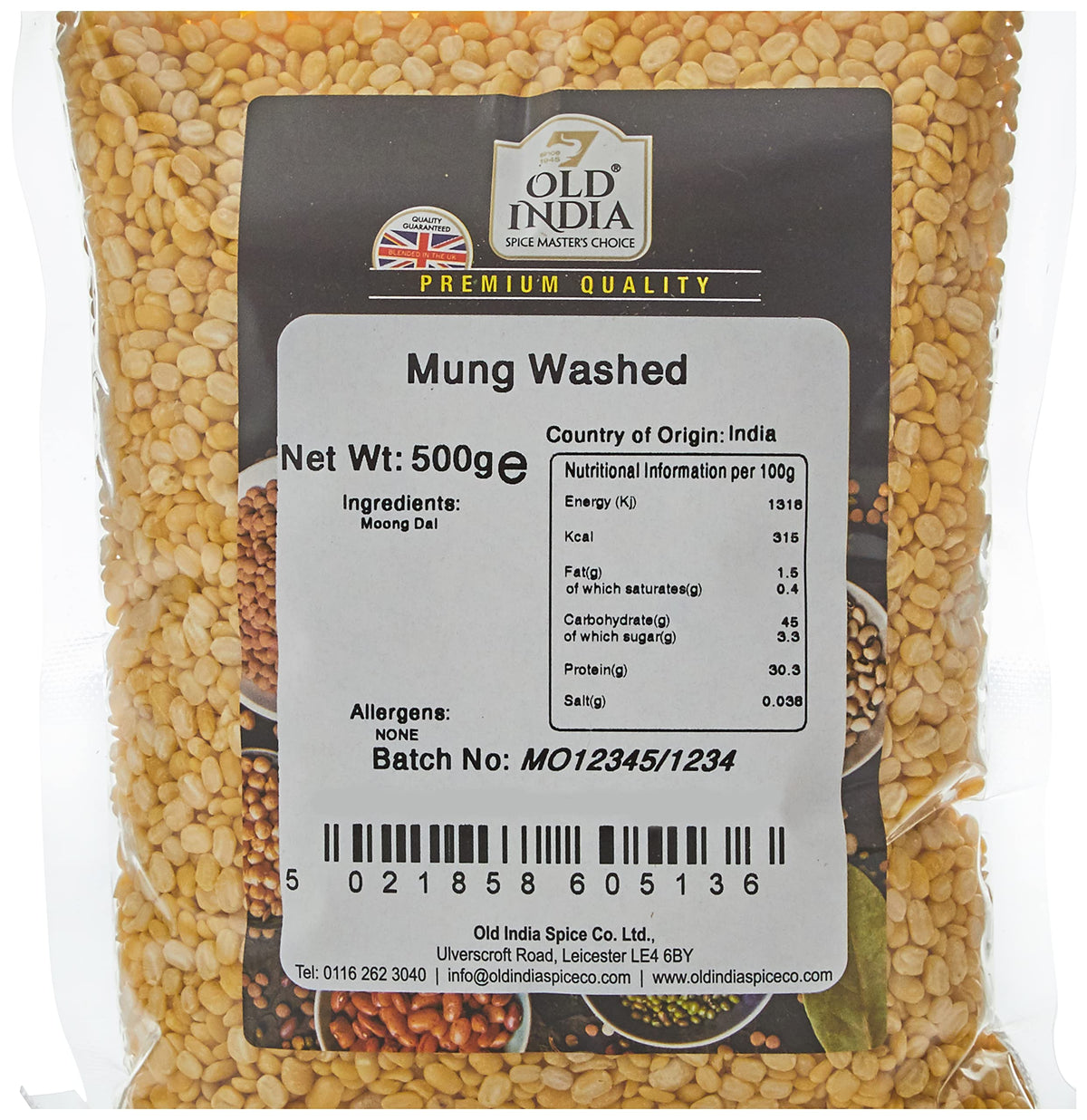 Old India Mung Washed Beans - 500g | Natural & Additive-Free 2