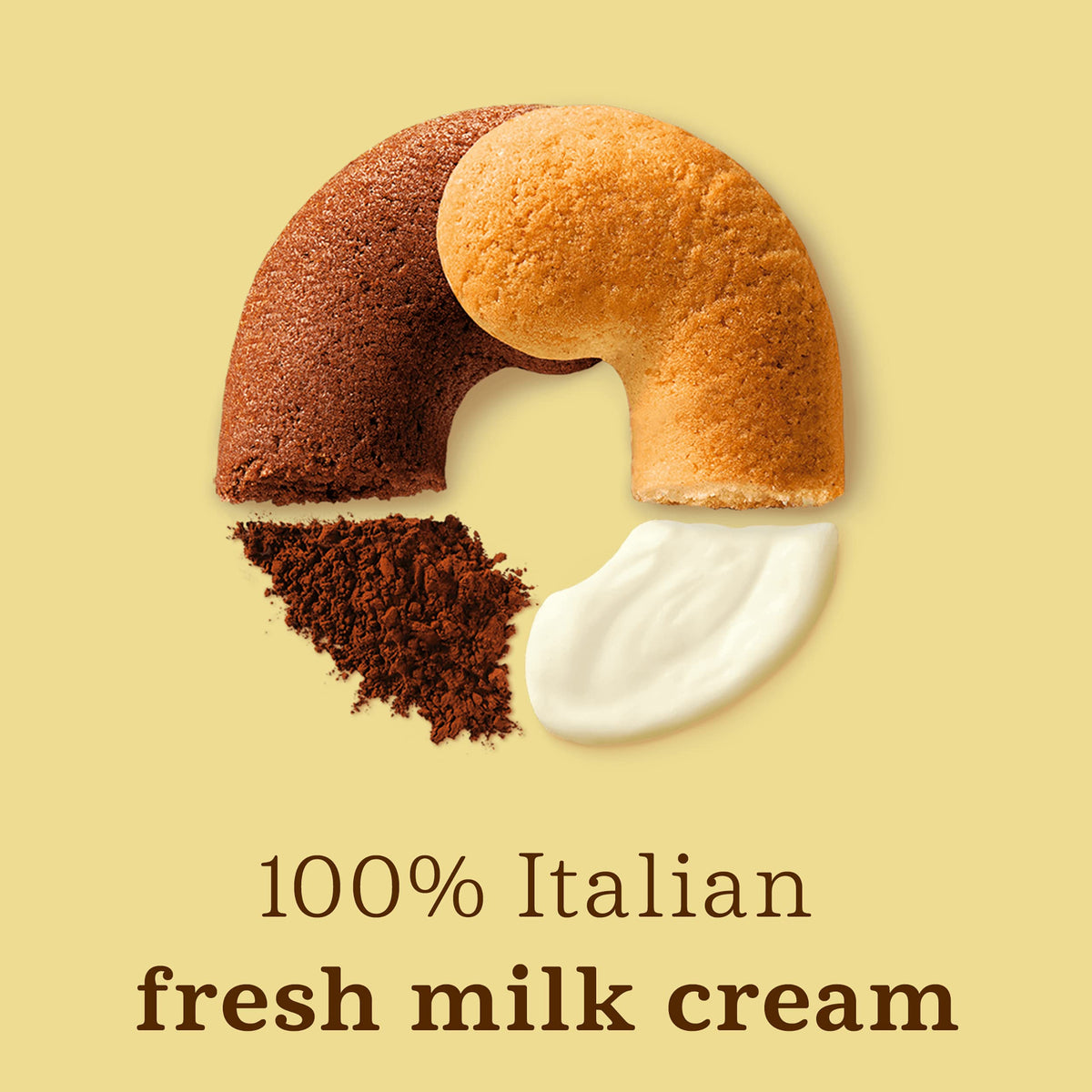 Barilla Mulino Bianco Pan Abbracci Biscuits - Chocolate & Cream Flavor, 350g Pack of 3