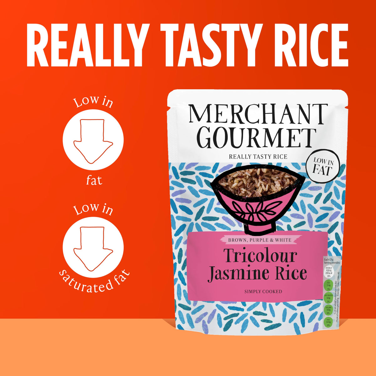 Merchant Gourmet Tricolor Sticky Jasmine Rice - 250g Pouches (6-Pack) | Ready in 2 Mins | Plant-Based 3