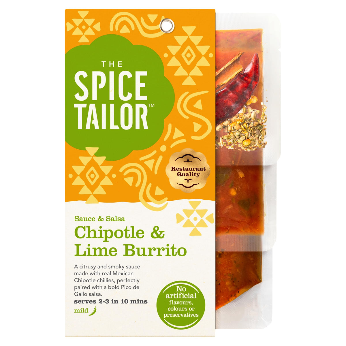 The Spice Tailor Mexican Burrito Meal Kit - Chipotle & Lime Sauce (5-Pack)