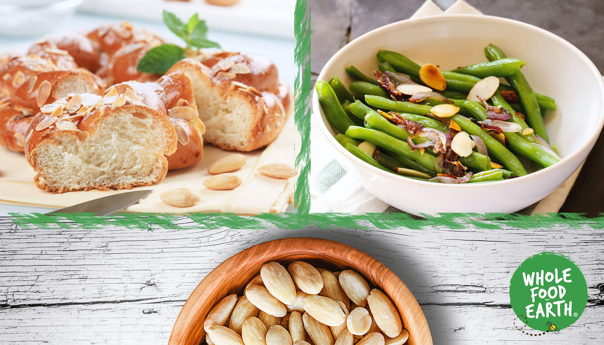 Wholefood Earth Organic Blanched Almonds - 350g | Raw | GMO Free | Vegan 3