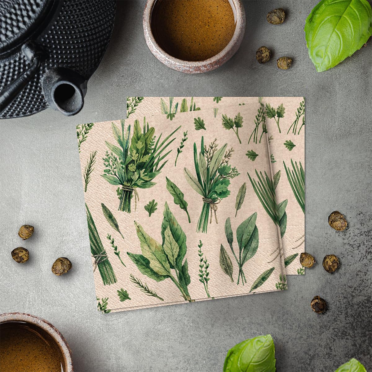 PAW Decor Collection Napkins - 3-Ply Kraft Paper | 20 Pieces | 33 x 33 cm 4