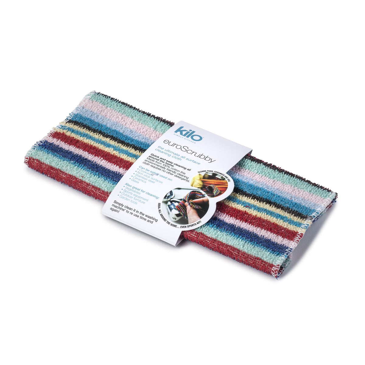 Kilo Non-Scratch Scourer - Multi-Purpose, Eco-Friendly Scrubby | 100% Cotton, 28x28cm 1