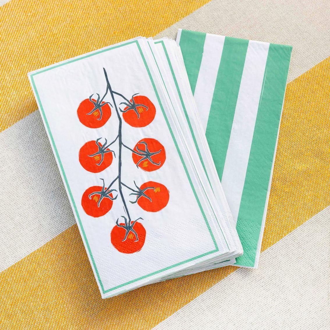 Talking Tables Tomato Napkins - Set of 16, 40x40 cm, 3-Ply Paper