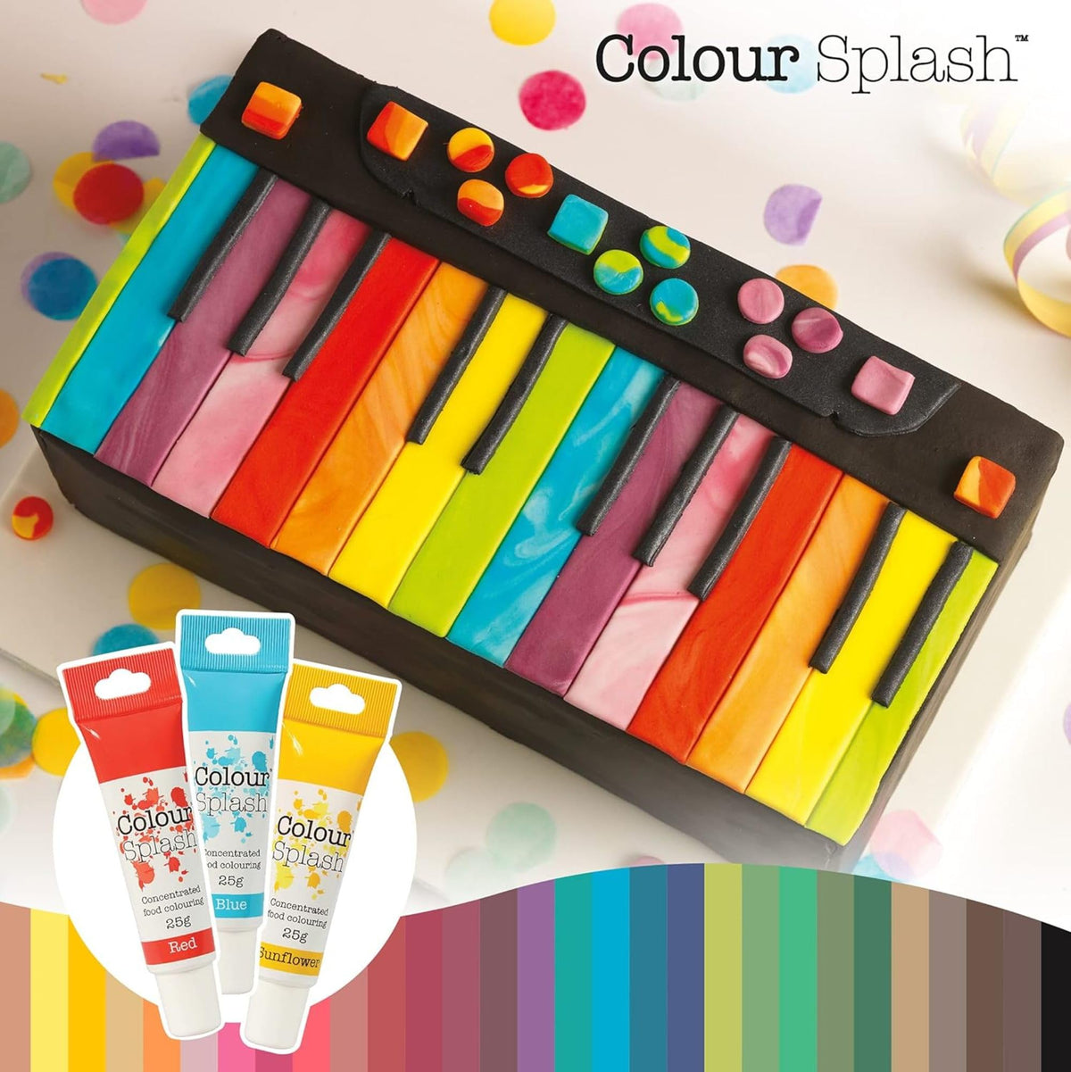 Colour Splash Red Food Colouring Gel - Highly Concentrated, Pack of 2 x 25g Tubes 5
