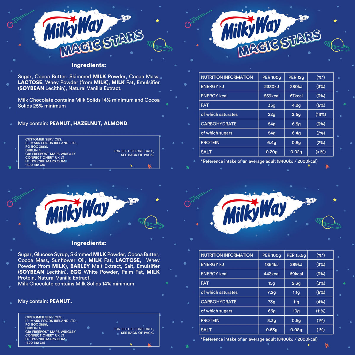 Mars Variety Pack - 30 Fun Size Chocolate & Sweet Bags | 540g 13