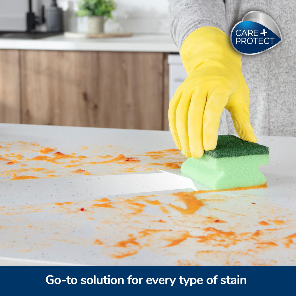 CARE + PROTECT All Purpose Multi-Surface Cleaner - Degreaser, Stain Remover | 500 ml | Unscented 4