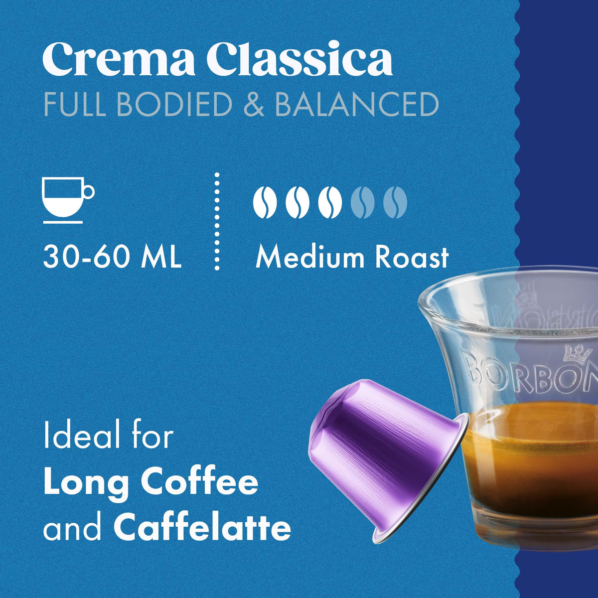 Caffè Borbone Crema Classica - 90 Coffee Capsules | Full-bodied & Balanced | Nespresso Compatible 4