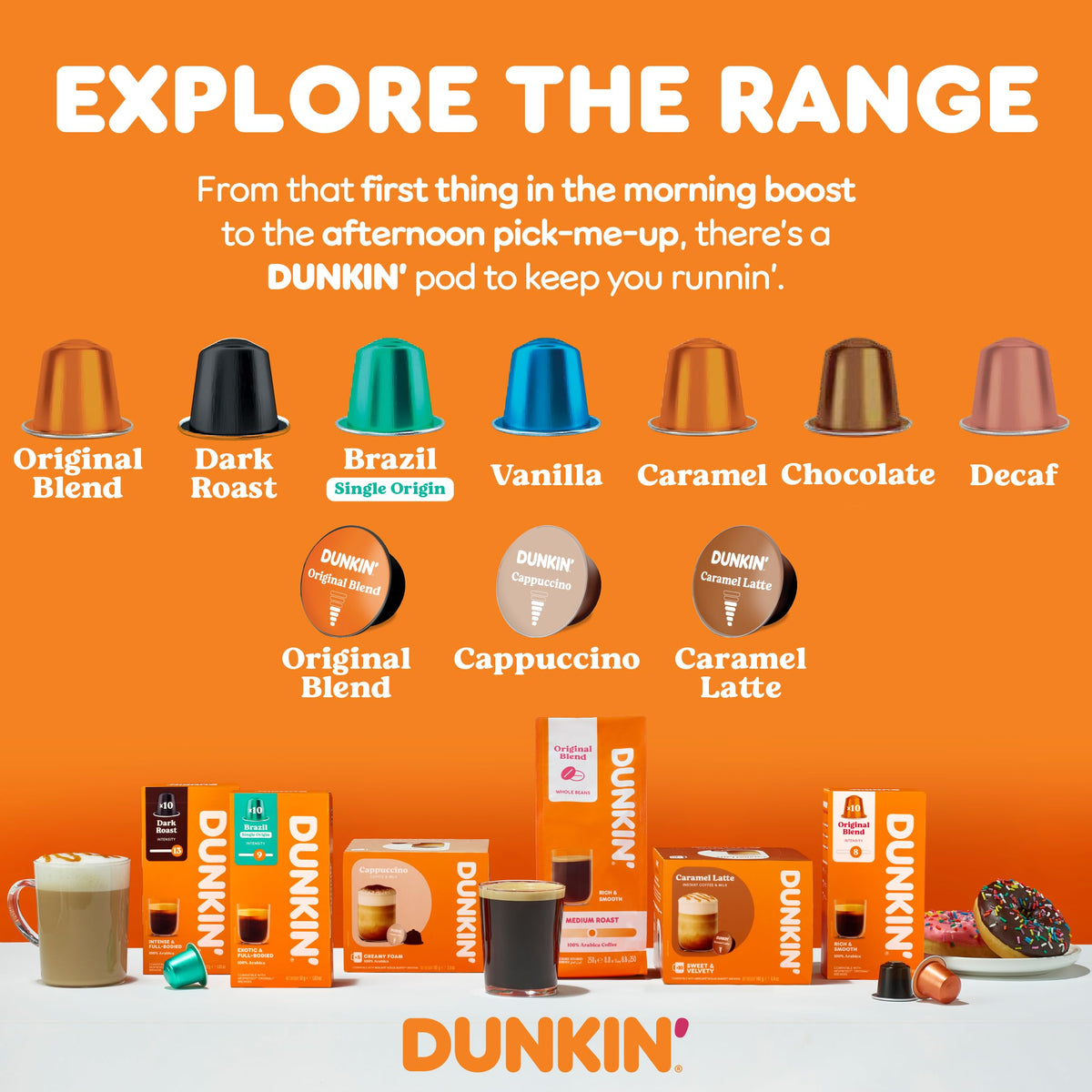 Dunkin' Dark Roast Coffee Capsules - 10 Count | Intensity 13 | 100% Arabica 7
