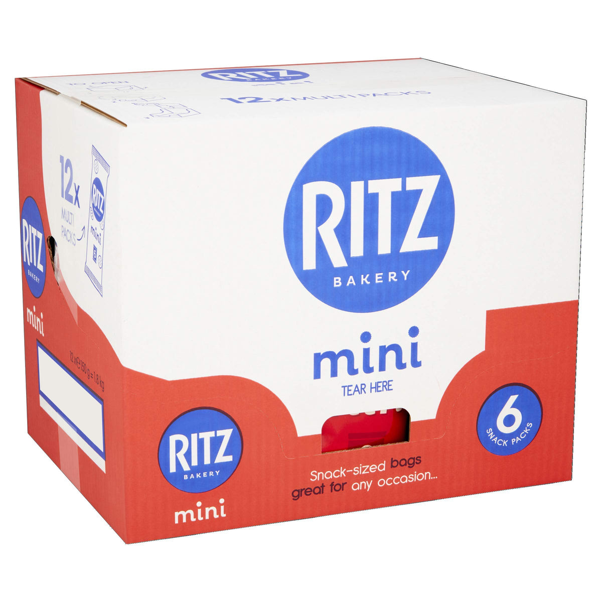 RITZ Original Crisp & Flatbreads - Savoury, Vegetarian, 190g Pack of 2 5