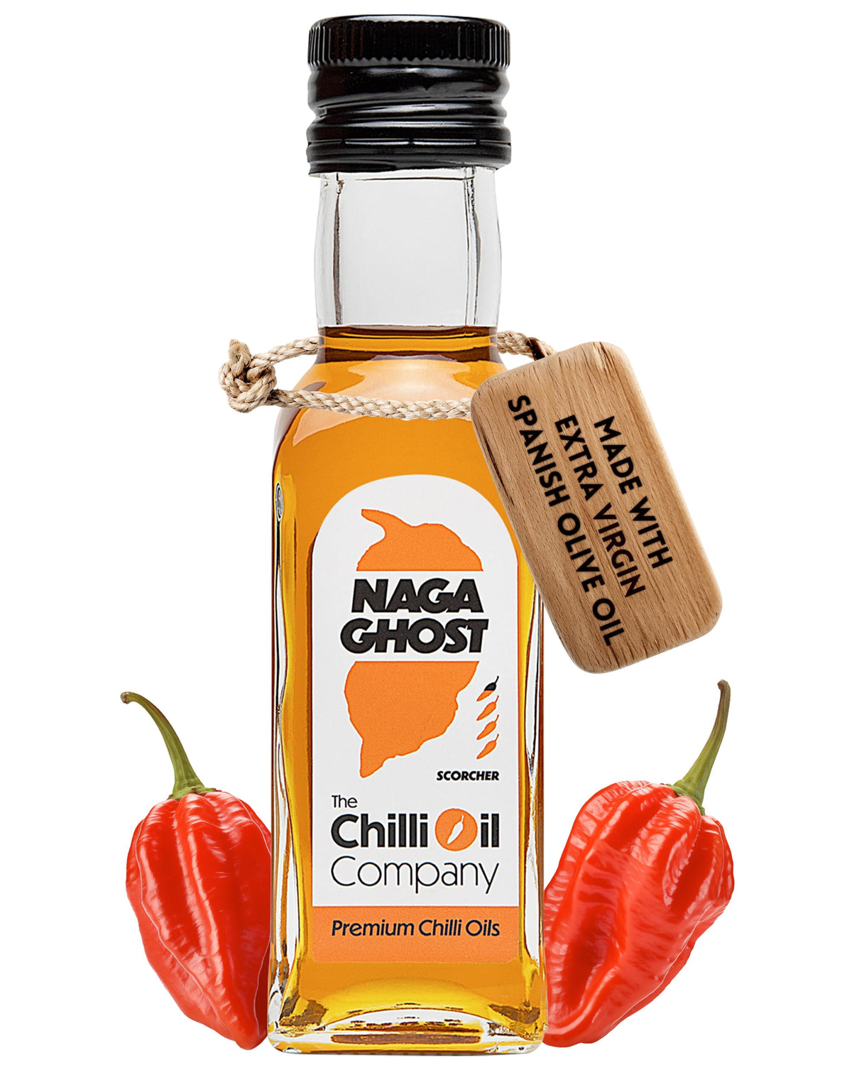 TCOC Naga Chilli Oil - Extra Hot Infused Spanish Olive Oil with Naga Bhut Jolokia Chillies 1