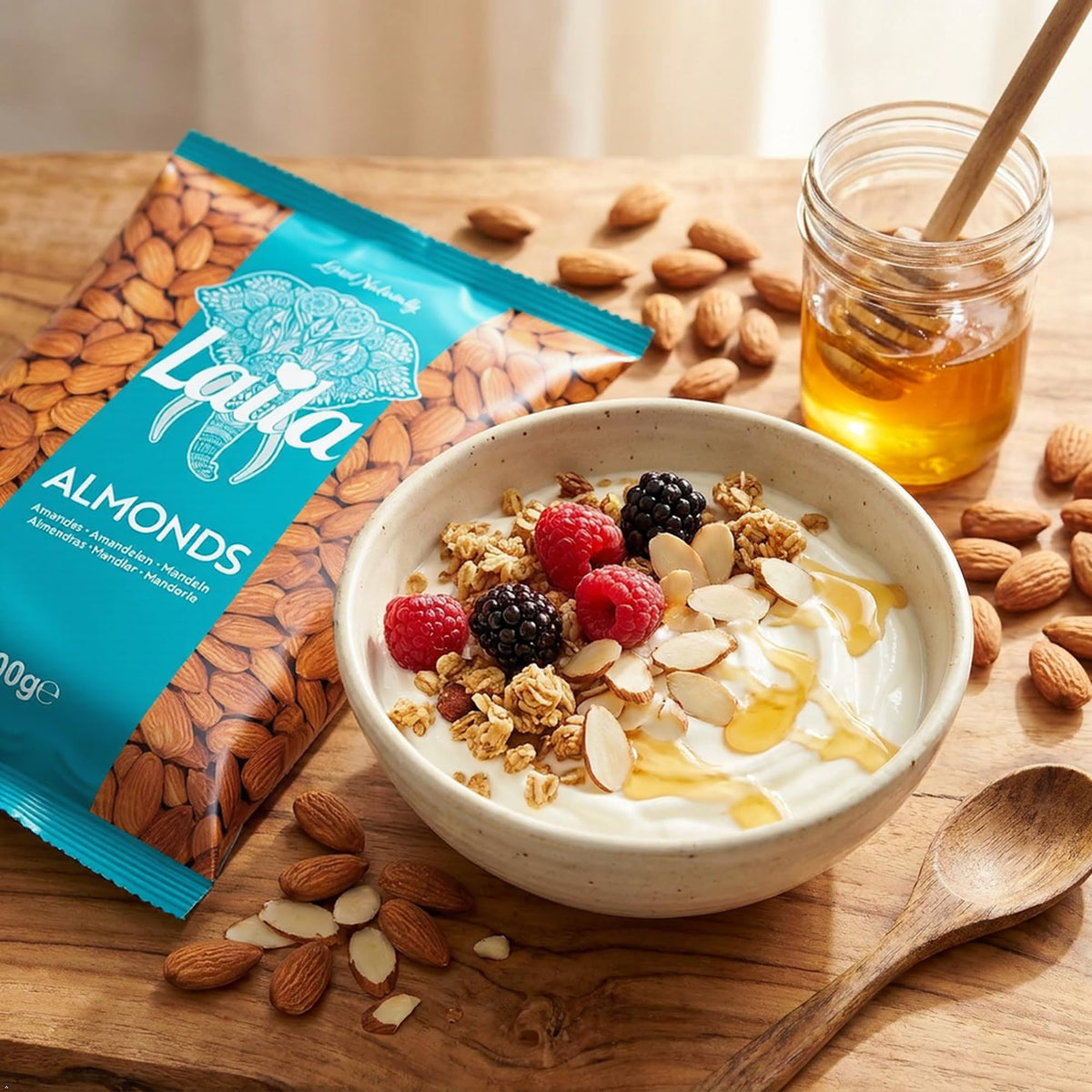 LAILA Almonds - Creamy Taste & Crunchy Texture | 700g Pack 2