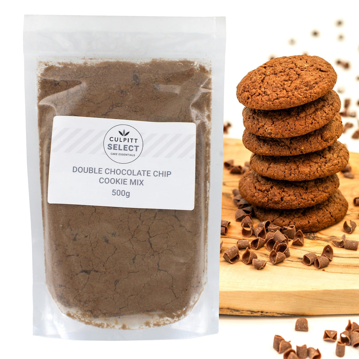 Culpitt Select Double Chocolate Chip Cookie Mix - Makes 16 Cookies | 500g Bag