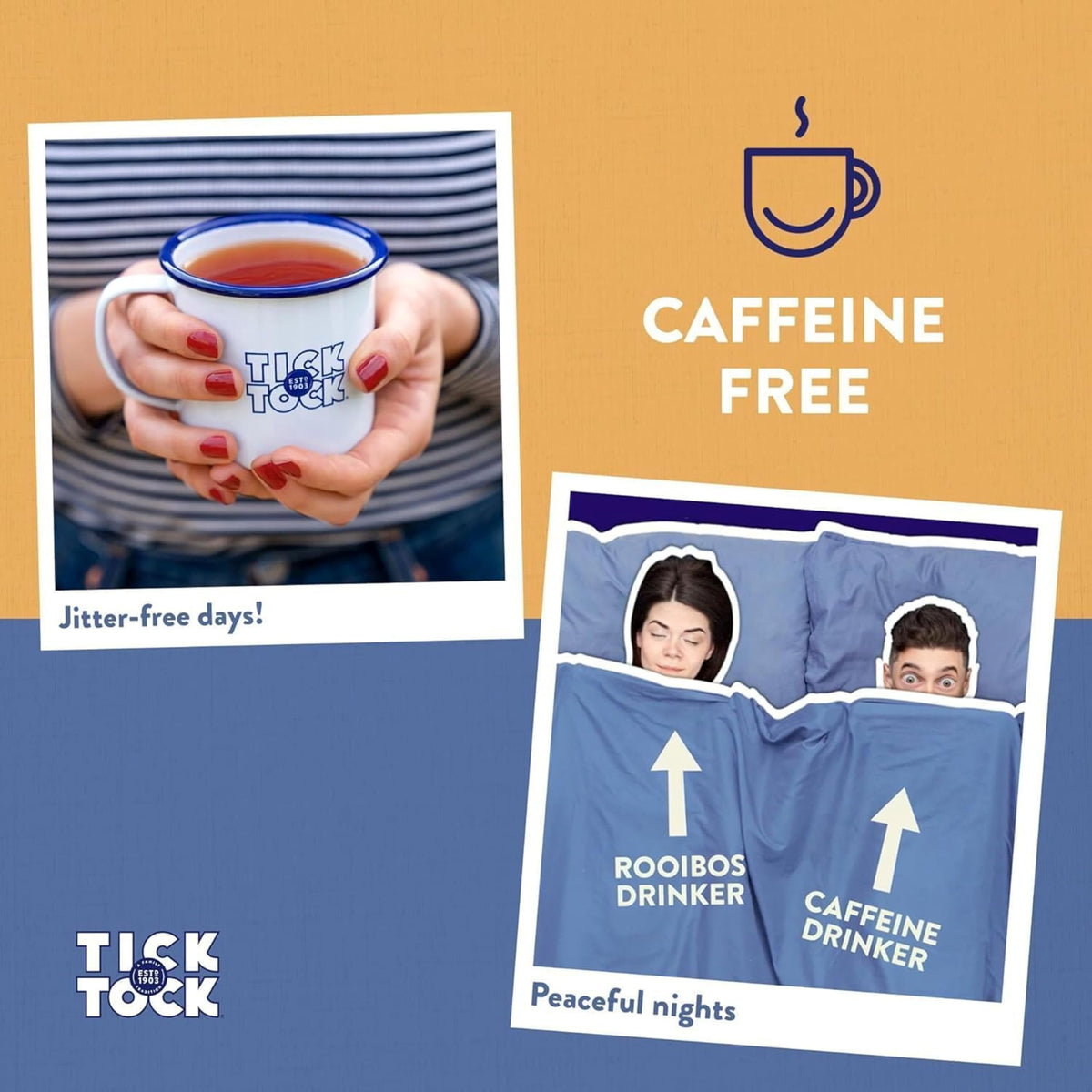 Tick Tock Wellbeing Selection Box - Herbal Tea Gift Set | 3 Flavours | 120 Teabags 2