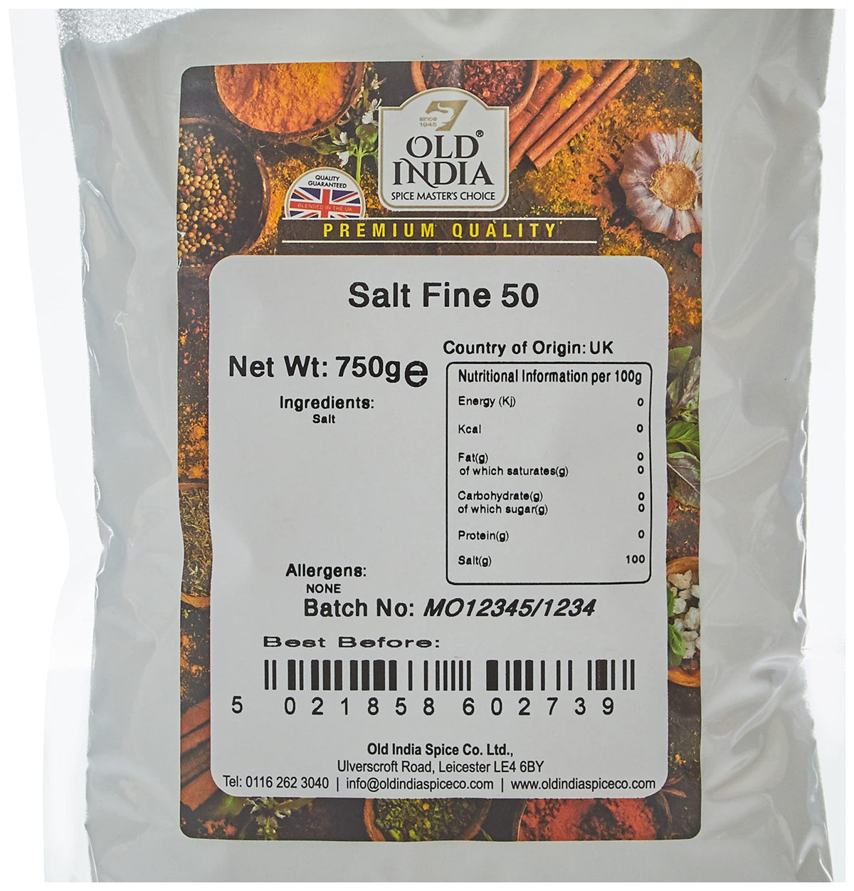 Old India Fine Table Salt - 100% Natural, Additive-Free | 750g 2