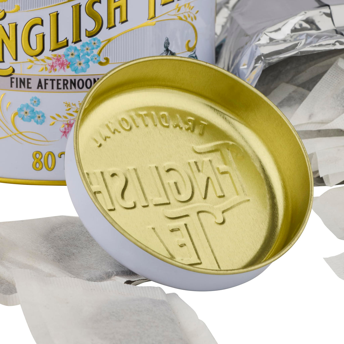 New English Teas Ivory Vintage Victorian Caddy - 80 Fine Afternoon Tea Bags 3