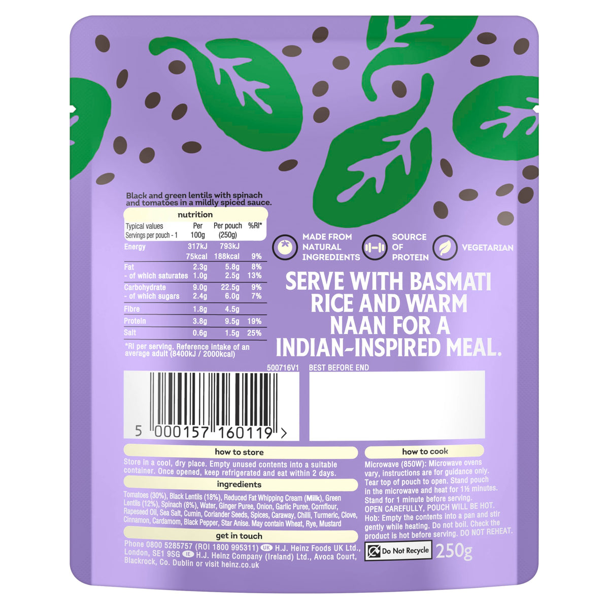 HEINZ Tomato Cannellini Beans with Onion and Garlic - Pack of 6 3