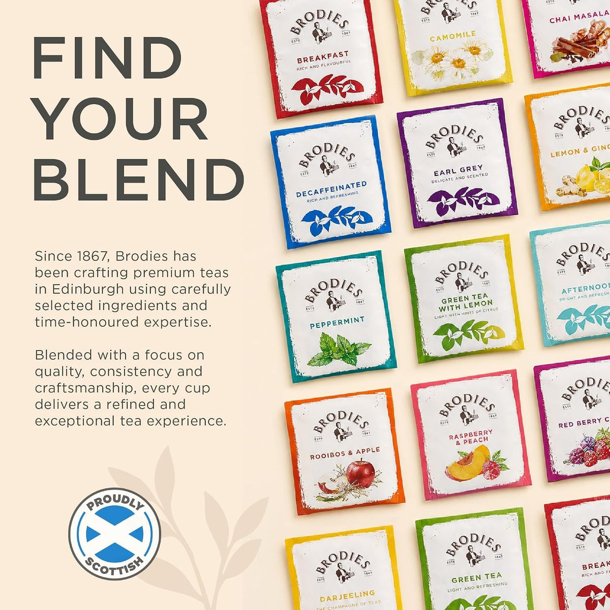 Brodies Peppermint Herbal Tea - Digestive Support | Caffeine Free | 120 Tea Bags (6 x 20 Count) 5