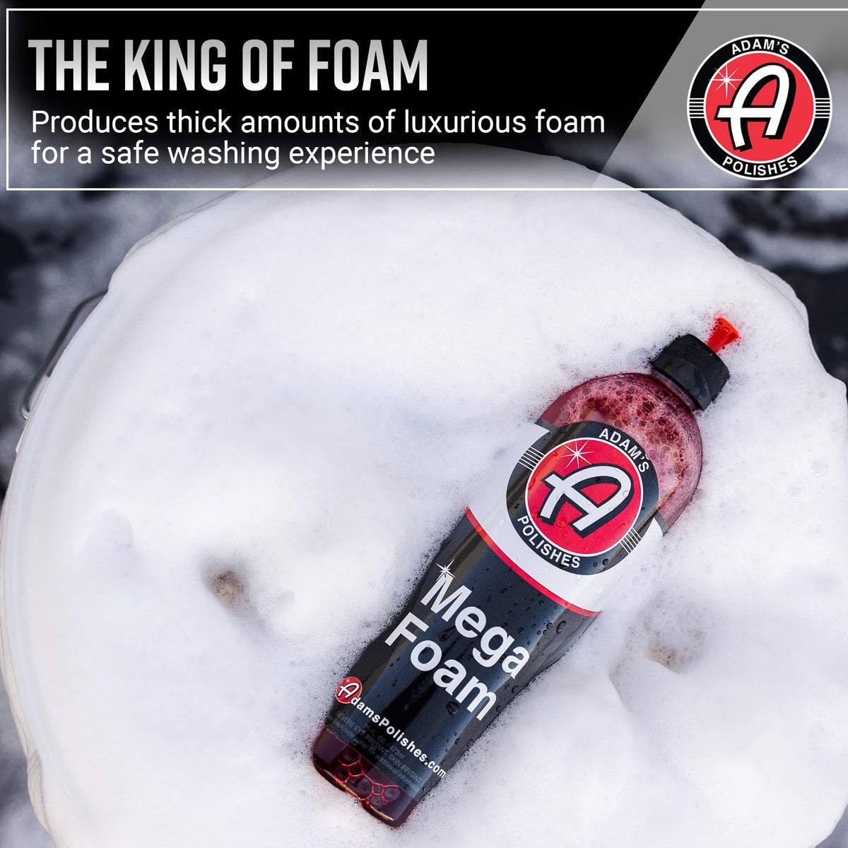 Adam's Polishes Mega Foam Shampoo - pH Neutral, Concentrated, Juicy Fruit Scent | 16 Fl Oz 3