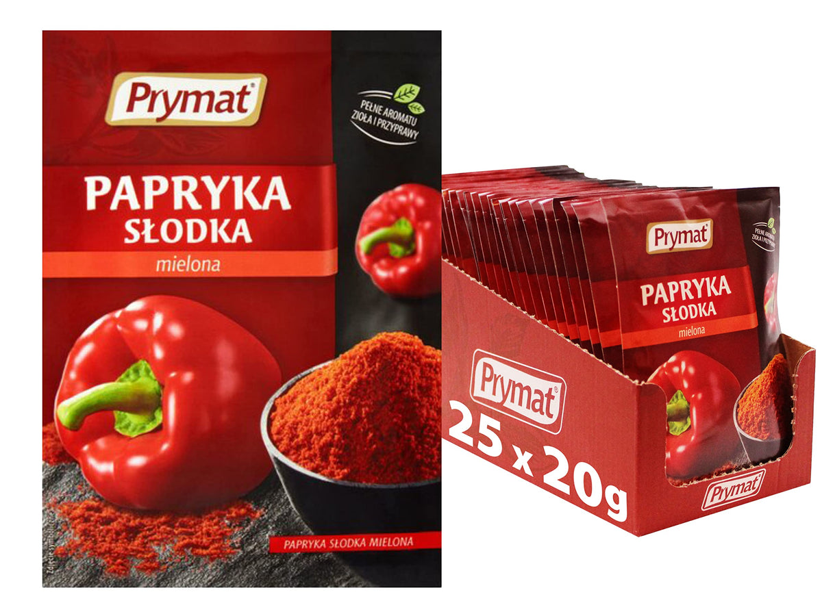 Prymat Ground Sweet Paprika - 20g Sachets | Pack of 25 | Adds Sweet & Spicy Flavour 1