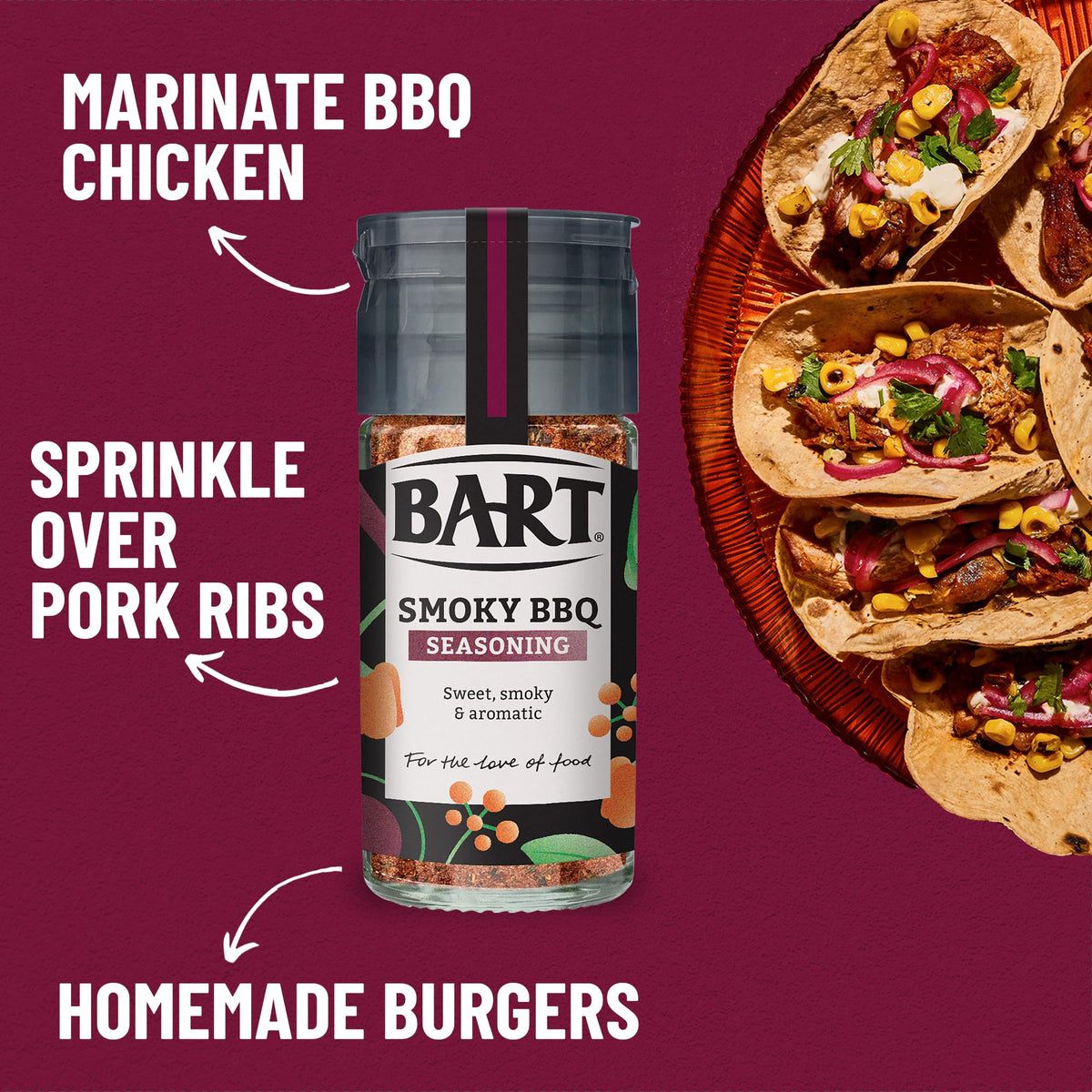 BART BBQ Seasoning Bundle - Harissa Paste, Jerk, Smoky BBQ, Cajun, Harissa, Chimichurri Spice Blends (Pack of 6) 3