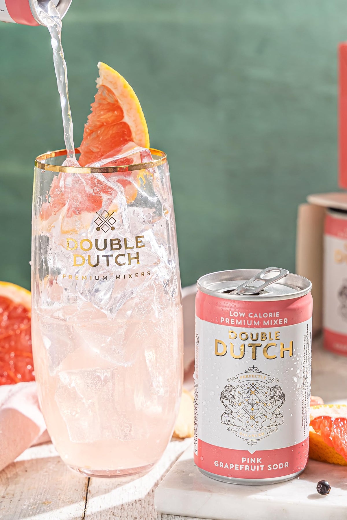 Double Dutch Pink Grapefruit Tonic Water - Low Calorie, Natural Ingredients, 6 x 150ml Cans 4