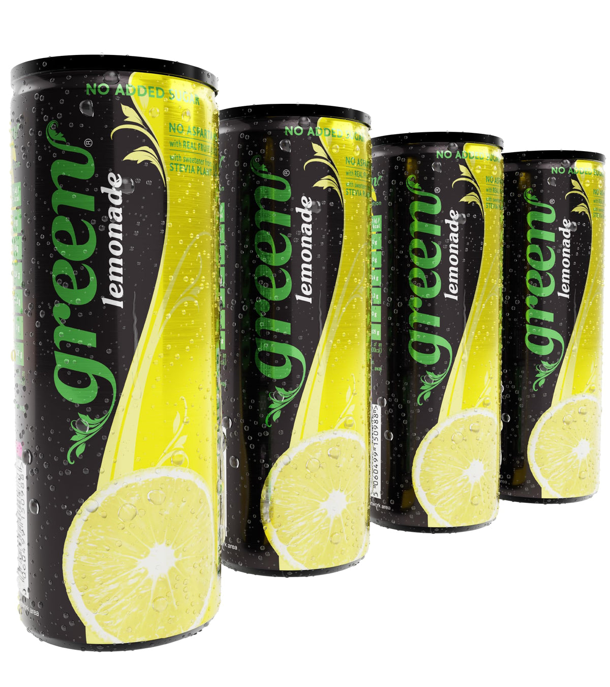 Green Cola Sparkling Lemonade - Low Calorie, Sugar-Free, Natural Lemon Flavour | 4 x 330ml Cans 1