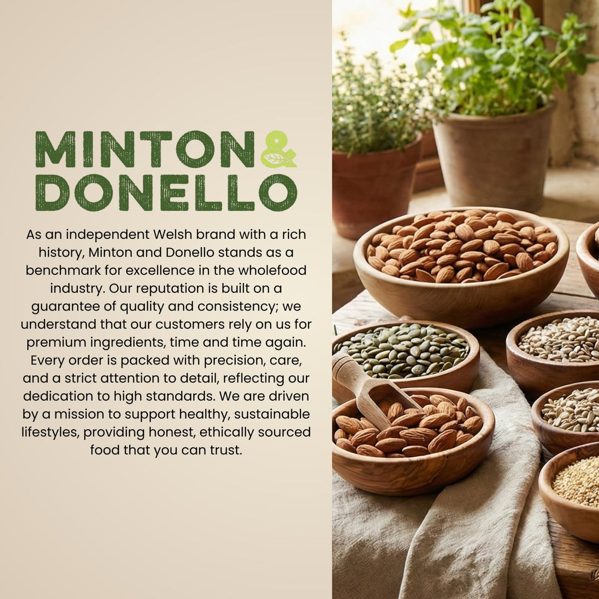 Minton & Donello Crunchy Munchy Muesli - High Fibre, Oats Raisins Nuts & Seeds | 500g 6