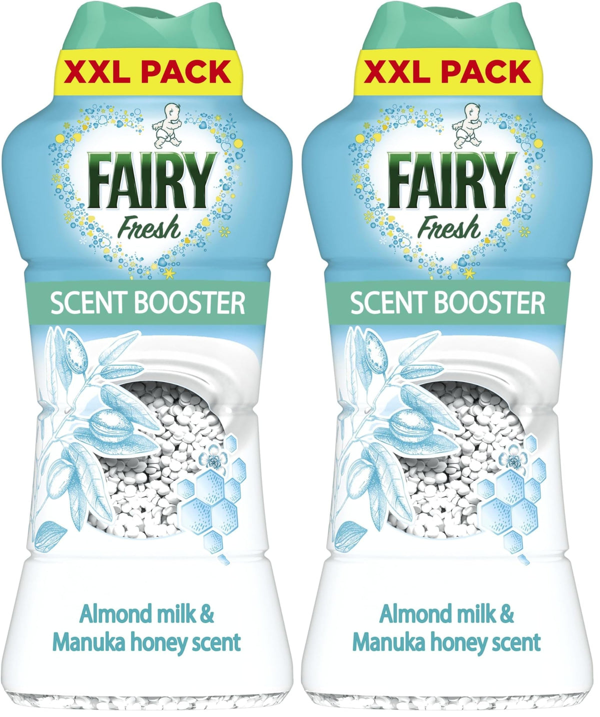 Fairy Non Bio Almond Milk & Manuka Honey Fabric Conditioner - Gentle Freshness & Softness | 735g | Pack of 2
