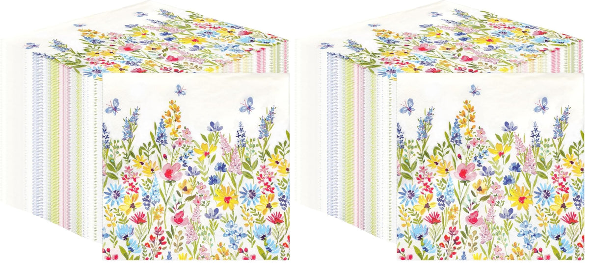 Talking Tables Table Kind Floral Napkins - 2 Ply, 33cm | Pack of 200