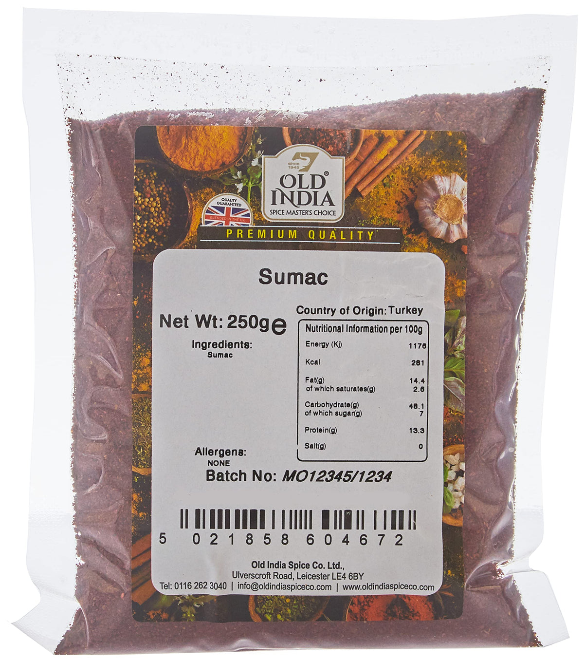 Old India Sumac - 100% Natural, Additive-Free, GMO-Free | 250g 1