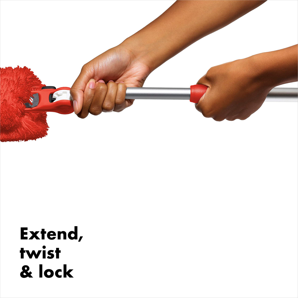 OXO Good Grips Extendable Microfiber Duster - Extends to 137cm, 270° Rotating Head 6