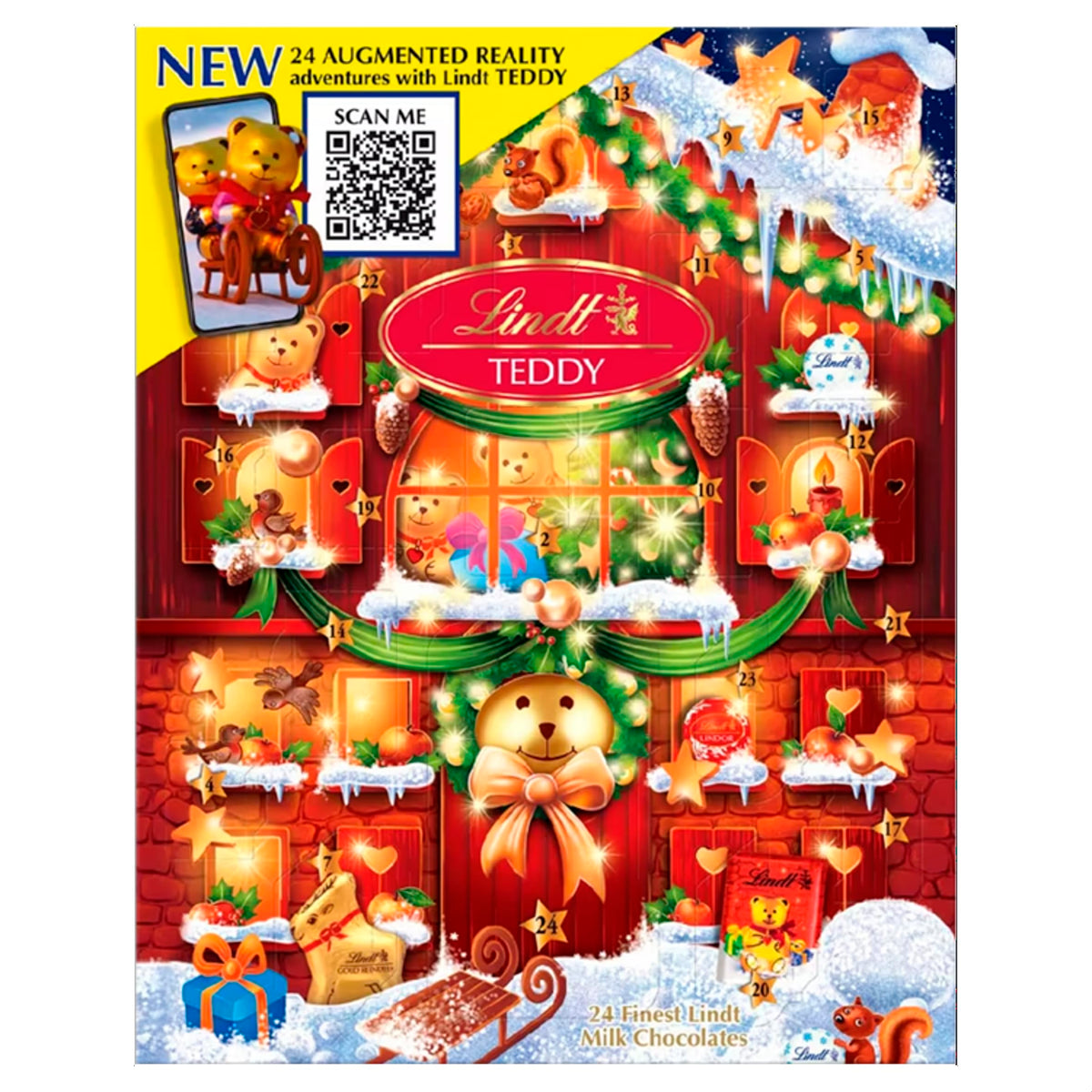 Lindt Teddy Advent Calendar - 24 Milk Chocolates | 250g 1