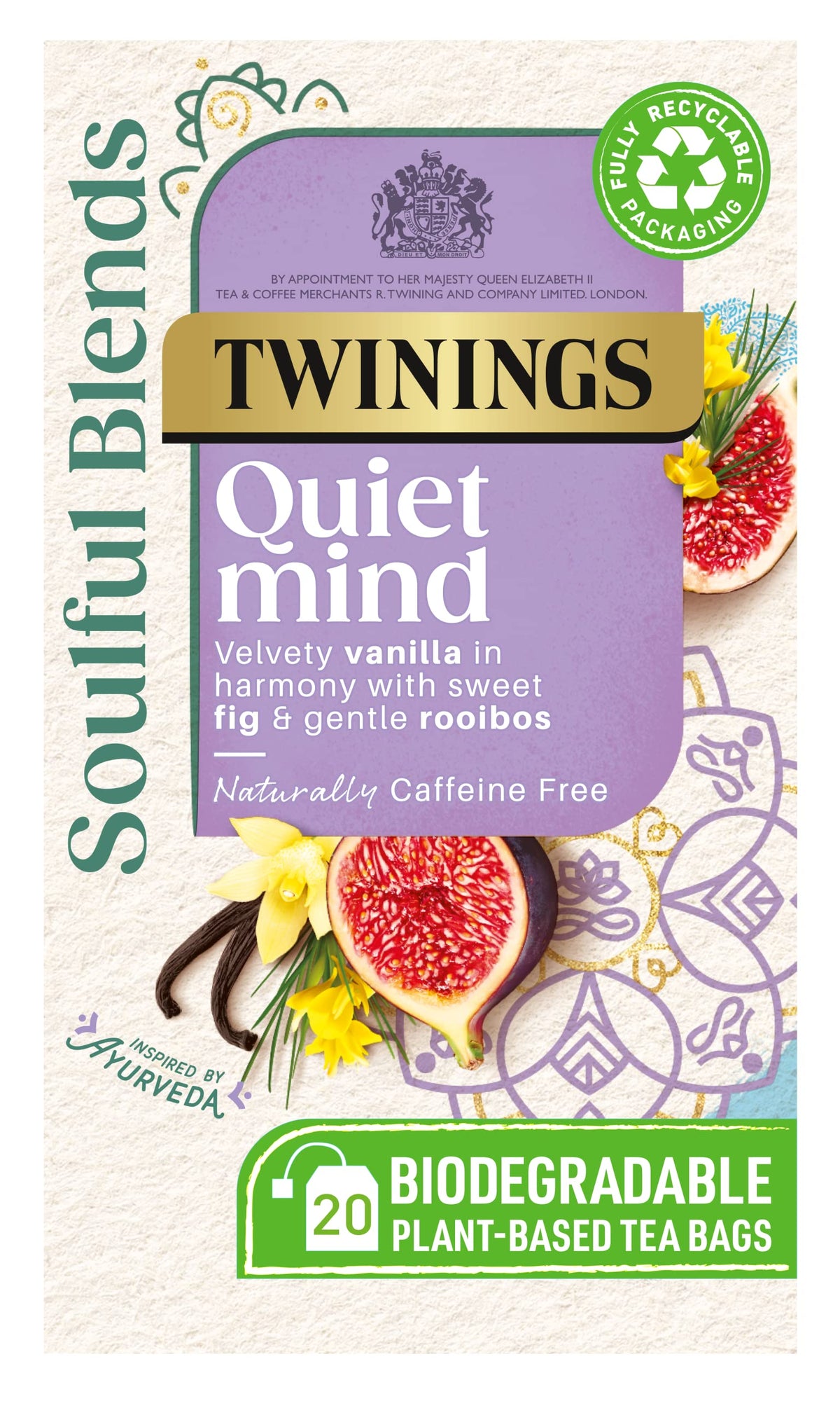 Twinings Soulful Blends Vata Bundle - Quiet Mind & Calm Balance Herbal Tea - 40 Teabags