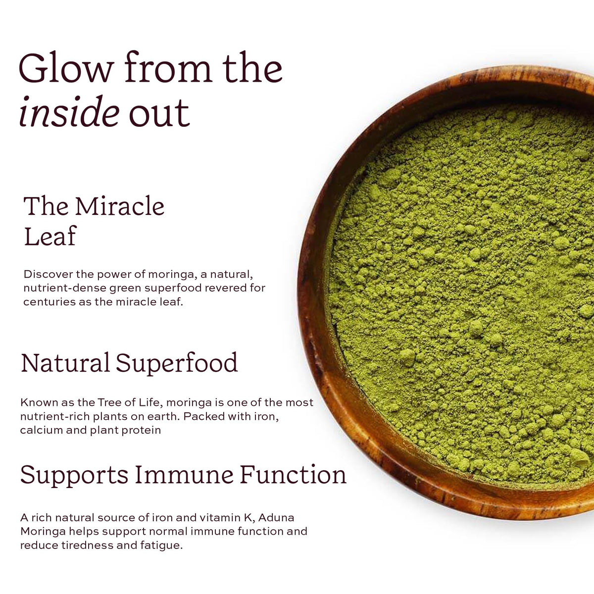 Aduna Moringa Powder - Certified Organic Superfood | 275g 5