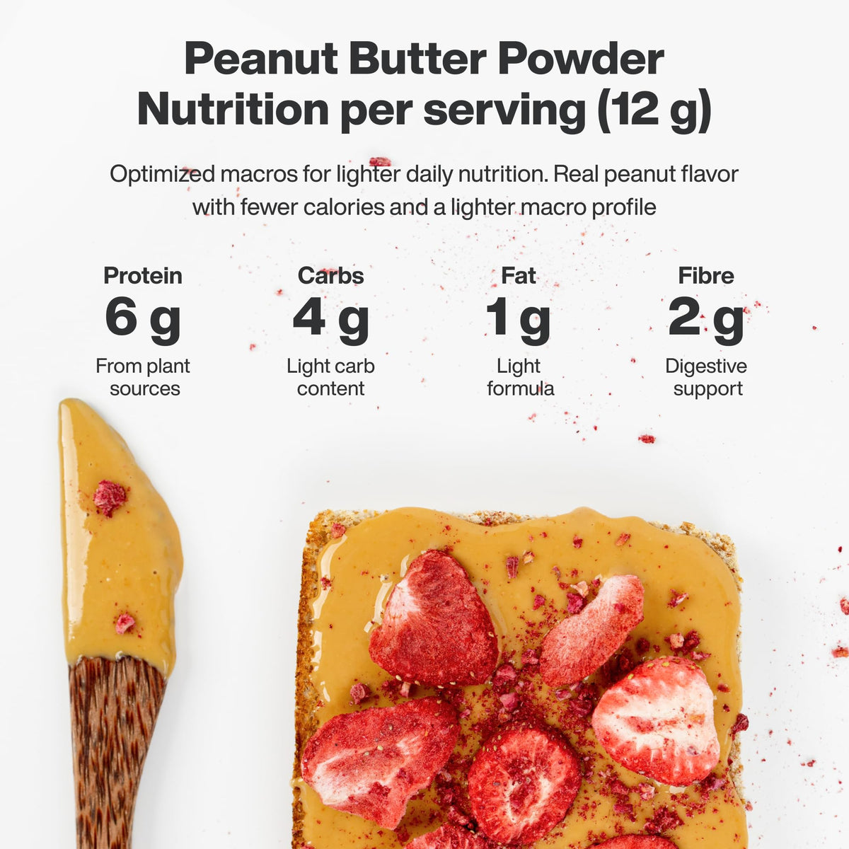 Vilgain Organic Peanut Butter Powder - 450g | High Protein | Vegan