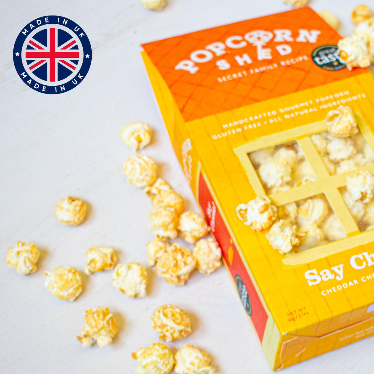 Popcorn Shed Say Cheddar Cheese Gourmet Popcorn - 3 x 80g Packs 3