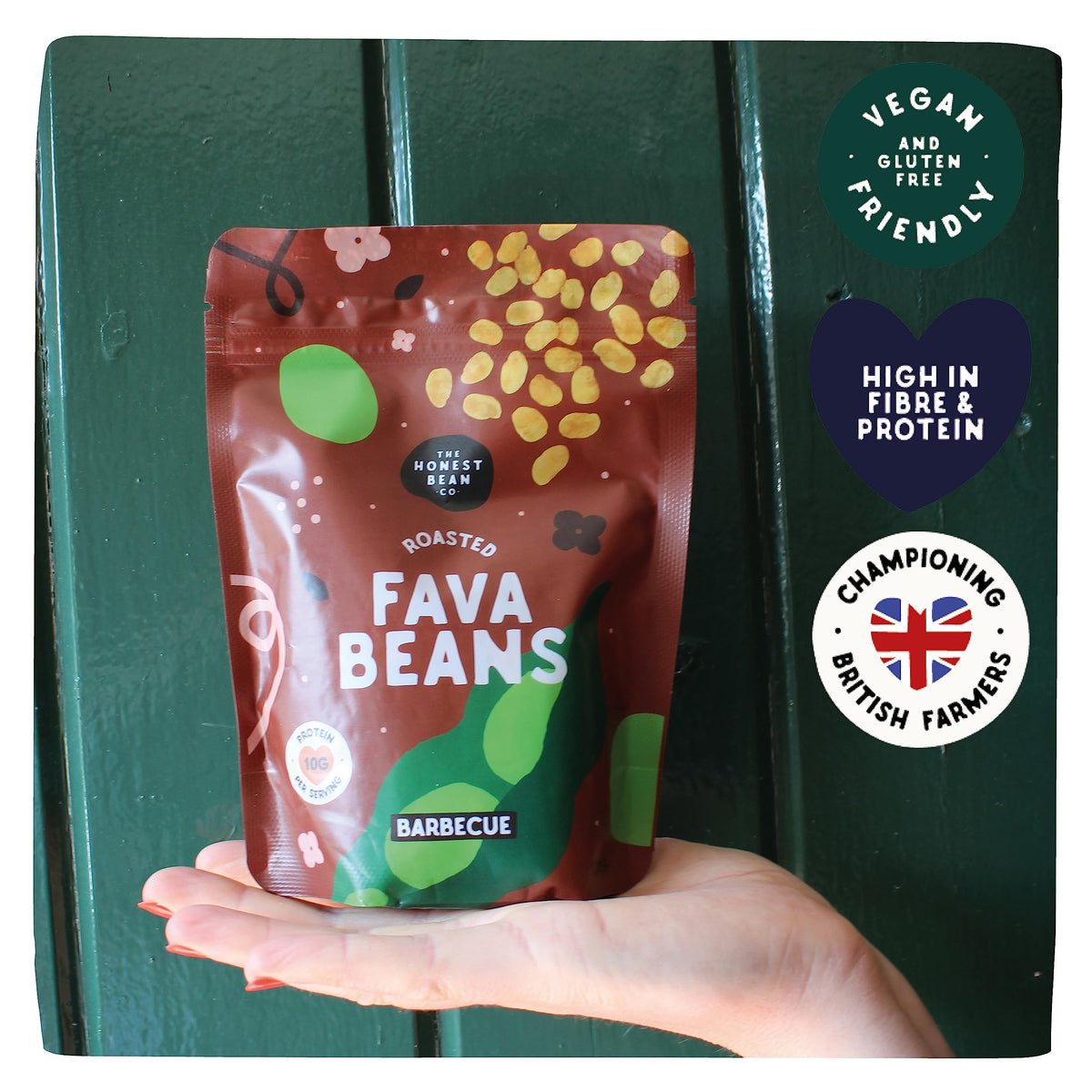 The Honest Bean Co Roasted Fava Bean Variety Pack - 6 Flavors, High Protein, Vegan Friendly | 720g
