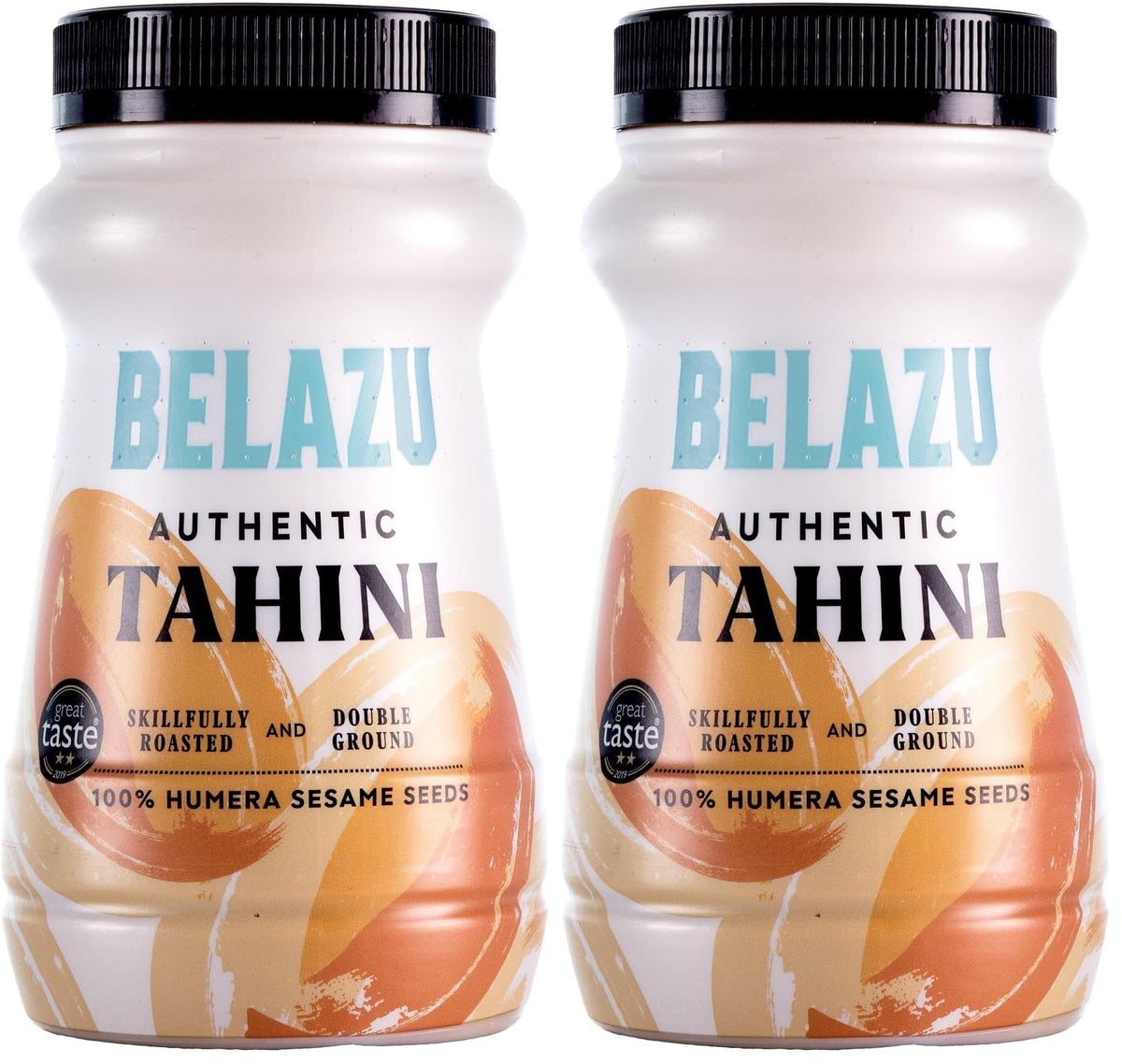 Belazu Authentic Tahini - Creamy Texture | 100% Humera Sesame Seeds | 500g (Pack of 2)