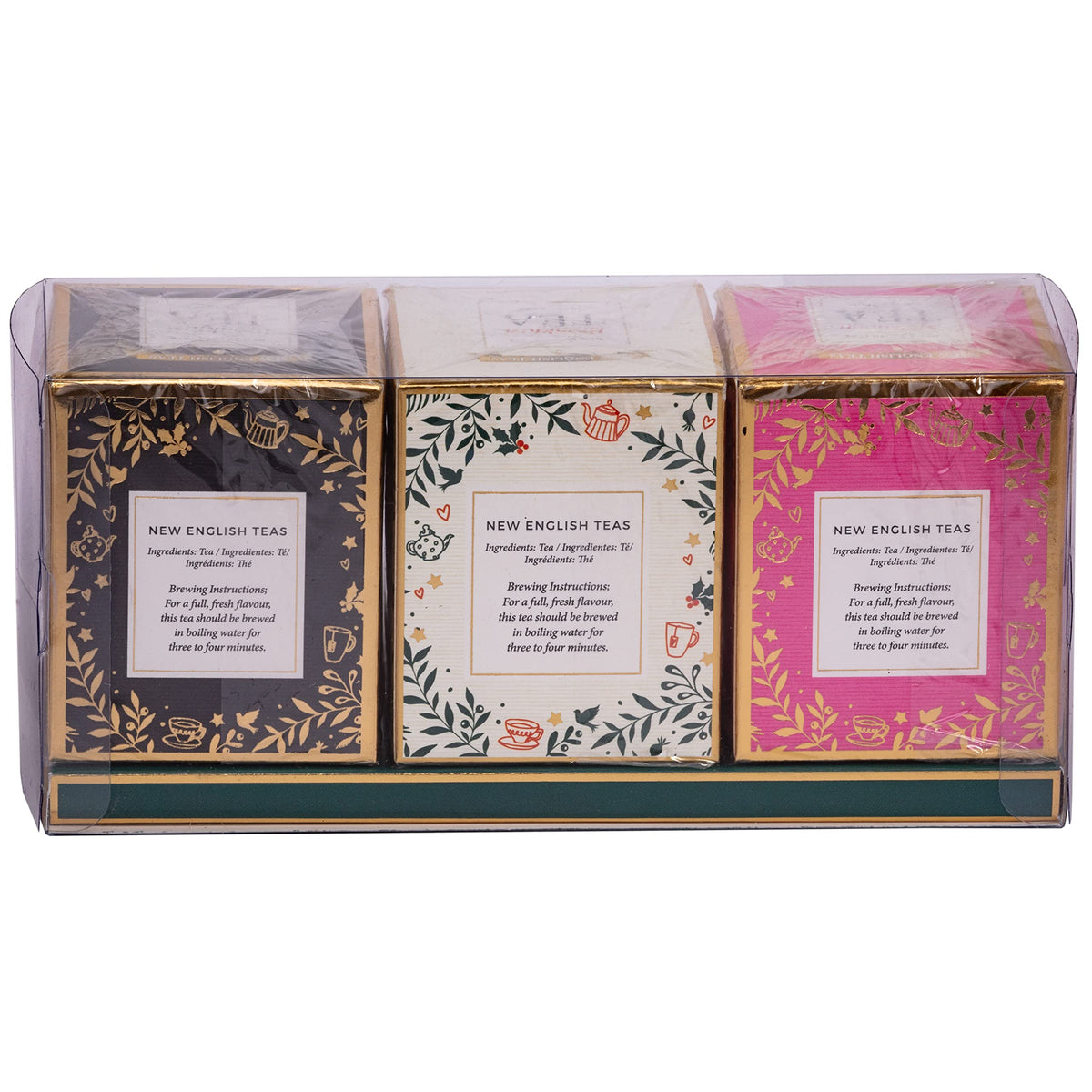 New English Teas Festive Tea Carton Gift Pack - 30 Teabags | Black Tea | Christmas Designs 3