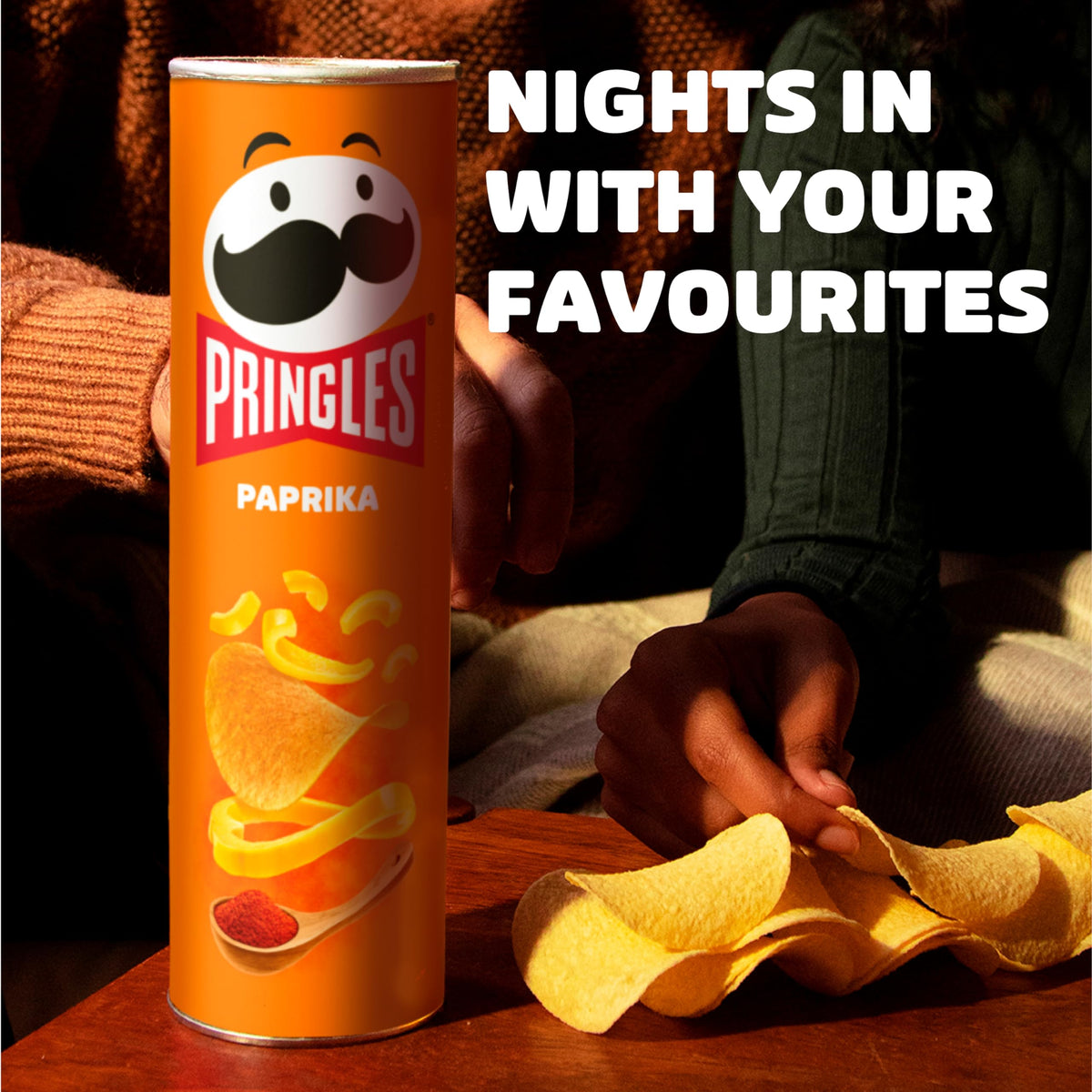 Pringles Paprika Crisps 185g (Pack of 4)