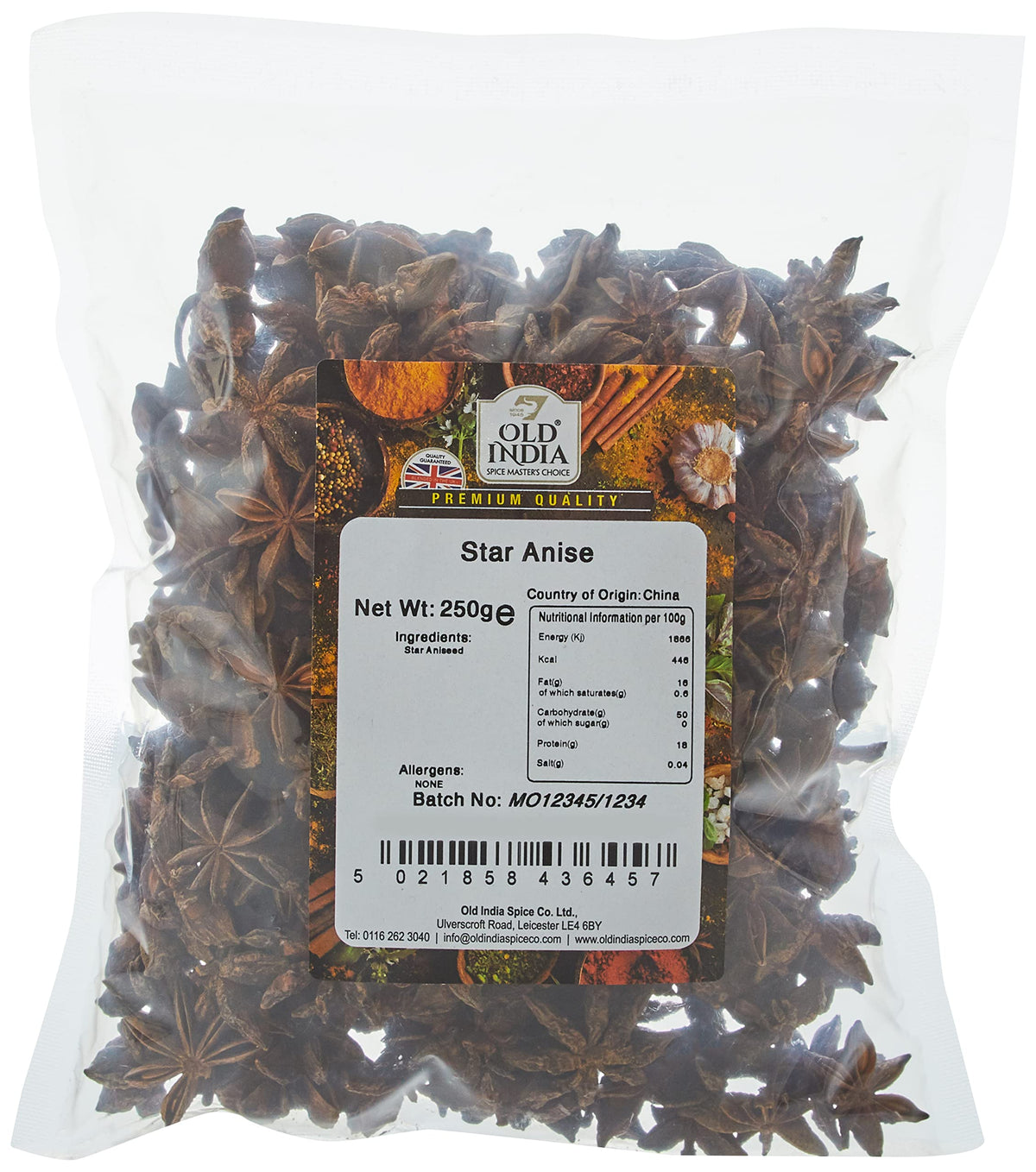 Old India Star Anise - 250g | Natural, Additive-Free, GMO-Free 1